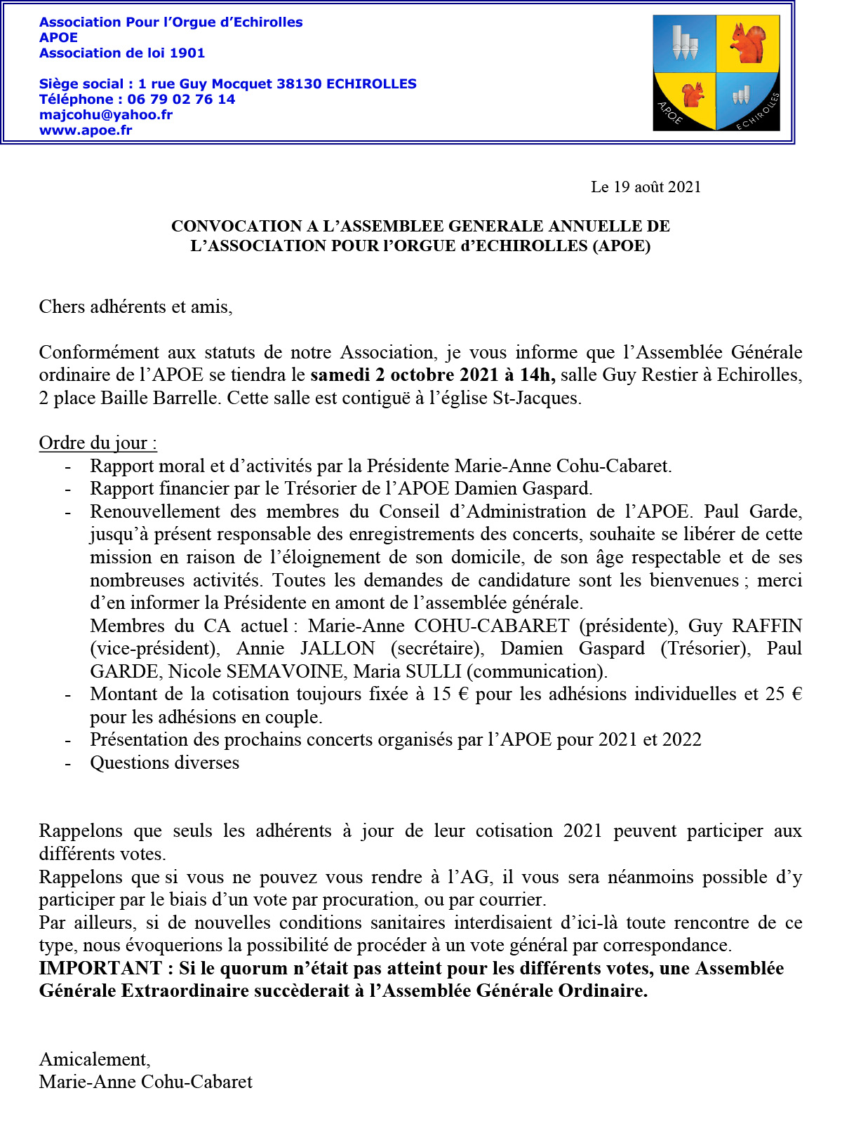 APOE RESULTAS-2018-2019